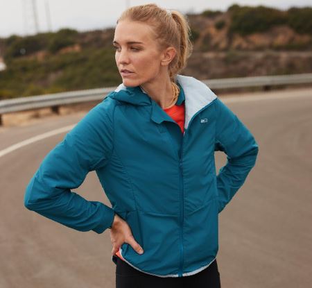 Hoka One One Hybrid Run Jacket - Jachete Dama Albastri | RO-fRdsBOv